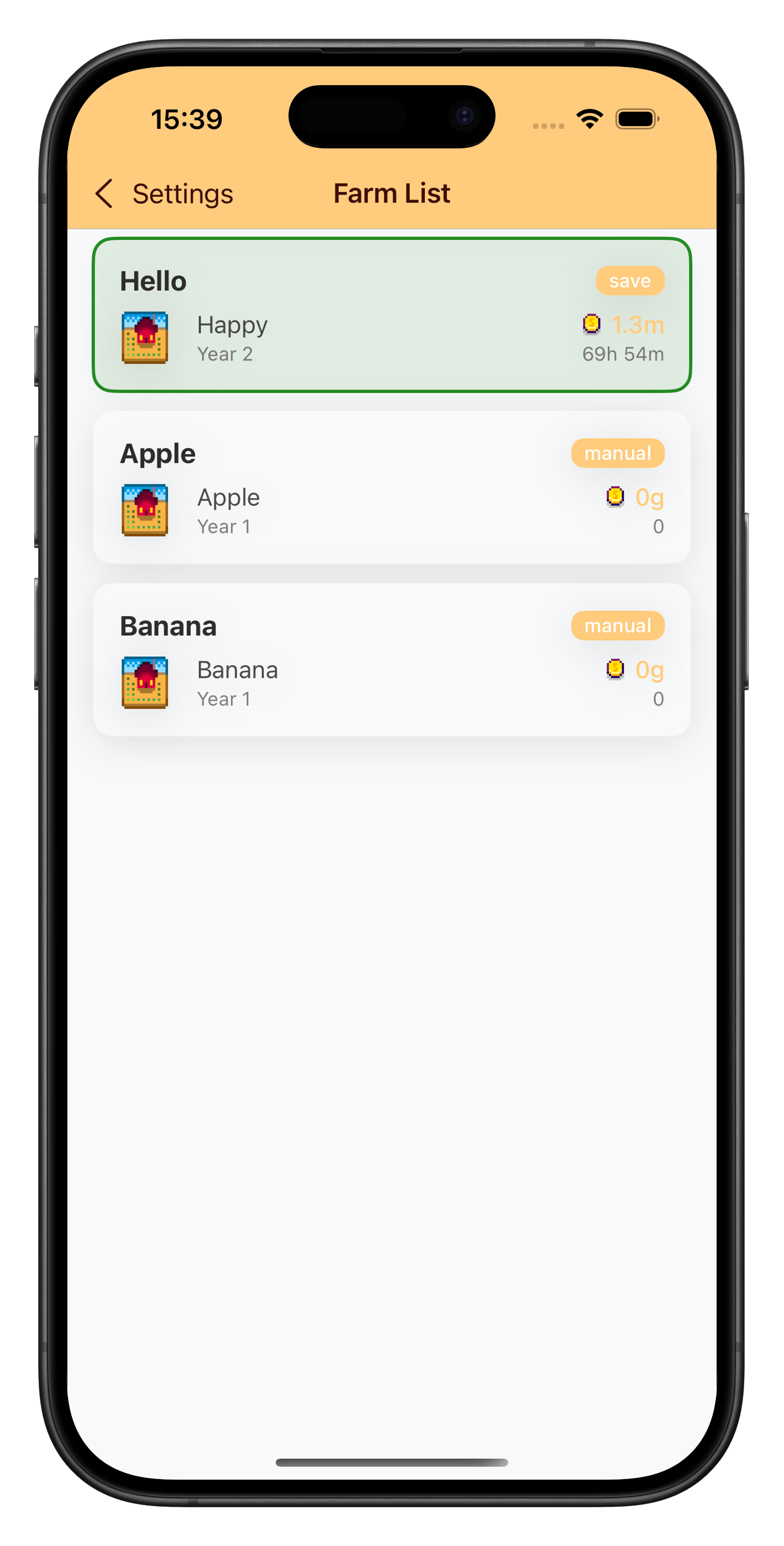 Stardew Valley multi-farm management interface